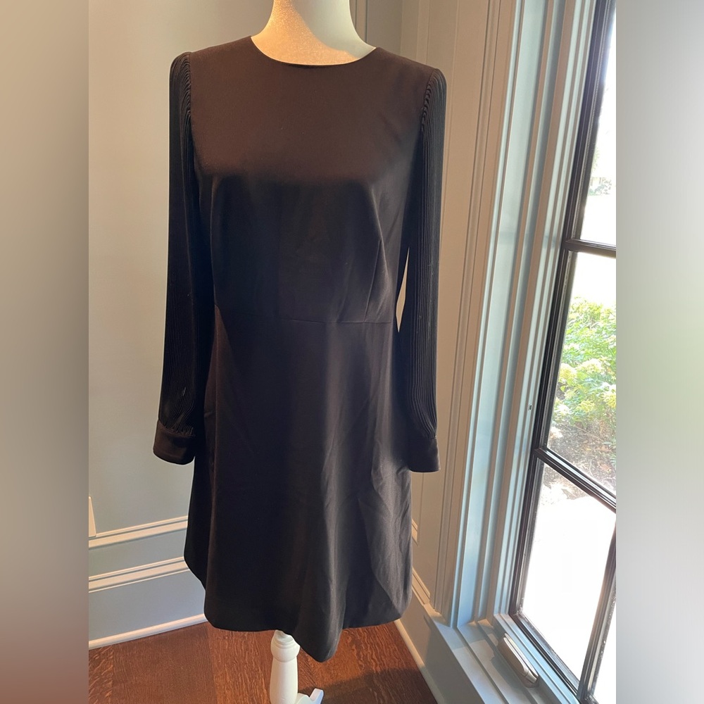 Jcrew long-sleeved black dress